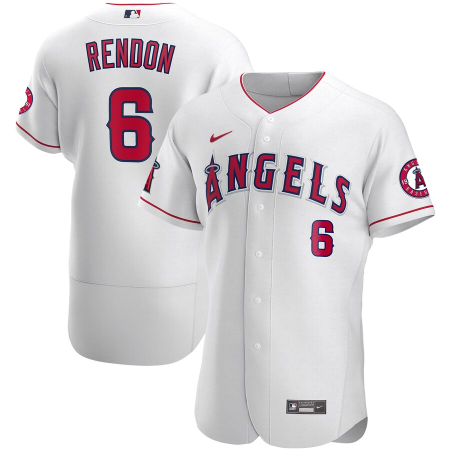 Los Angeles Angels 6 Anthony Rendon Men Nike White Authentic Player MLB Jersey